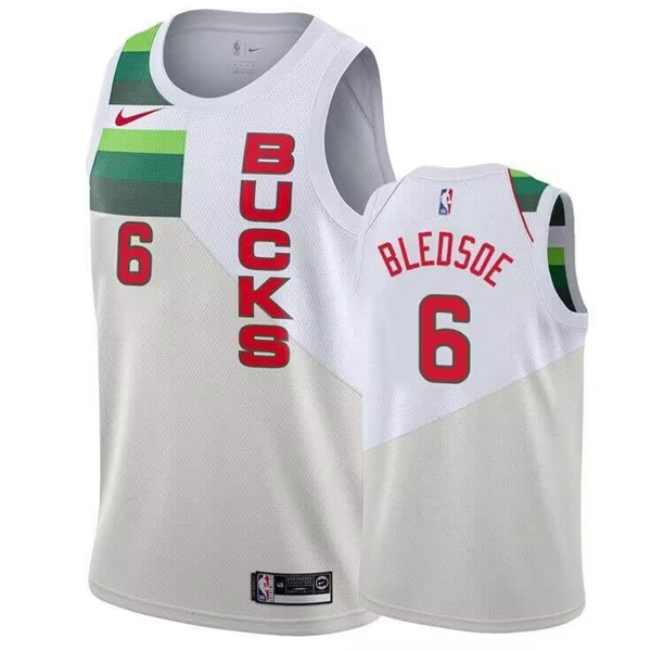 Men's Milwaukee Bucks Active Player Custom White 2018-19 Earned Stitched Basketball Jersey